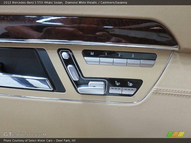 Diamond White Metallic / Cashmere/Savanna 2013 Mercedes-Benz S 550 4Matic Sedan