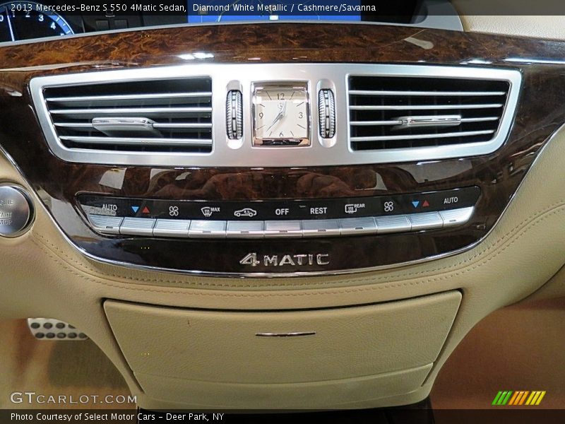 Diamond White Metallic / Cashmere/Savanna 2013 Mercedes-Benz S 550 4Matic Sedan
