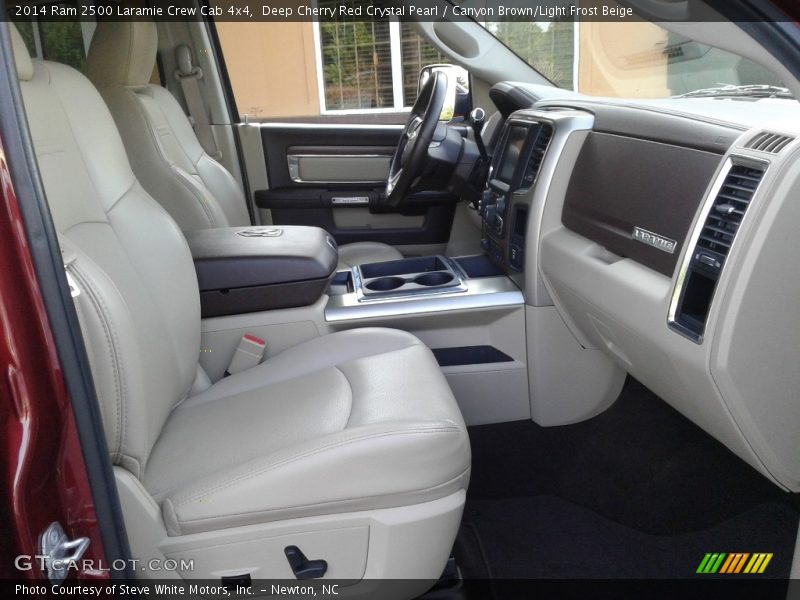 Deep Cherry Red Crystal Pearl / Canyon Brown/Light Frost Beige 2014 Ram 2500 Laramie Crew Cab 4x4