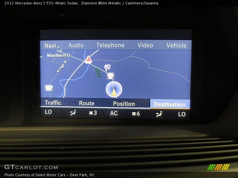 Diamond White Metallic / Cashmere/Savanna 2013 Mercedes-Benz S 550 4Matic Sedan