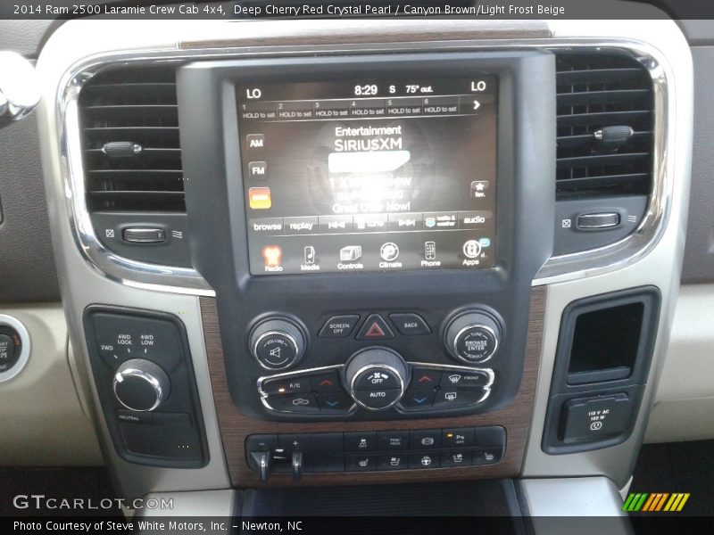 Deep Cherry Red Crystal Pearl / Canyon Brown/Light Frost Beige 2014 Ram 2500 Laramie Crew Cab 4x4