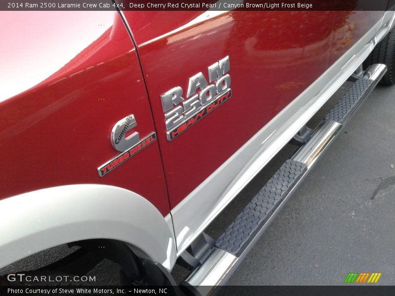 Deep Cherry Red Crystal Pearl / Canyon Brown/Light Frost Beige 2014 Ram 2500 Laramie Crew Cab 4x4