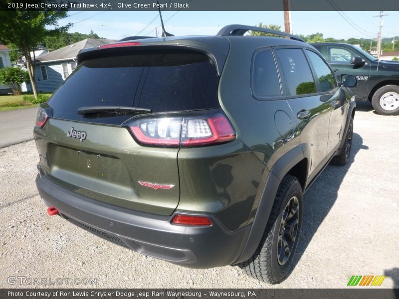 Olive Green Pearl / Black 2019 Jeep Cherokee Trailhawk 4x4