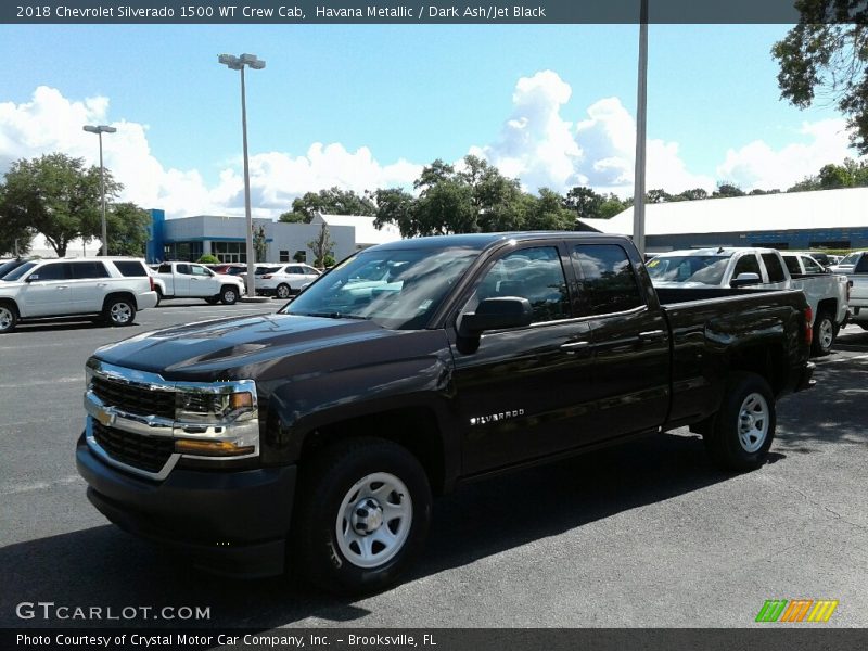 Havana Metallic / Dark Ash/Jet Black 2018 Chevrolet Silverado 1500 WT Crew Cab