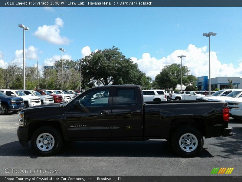 Havana Metallic / Dark Ash/Jet Black 2018 Chevrolet Silverado 1500 WT Crew Cab