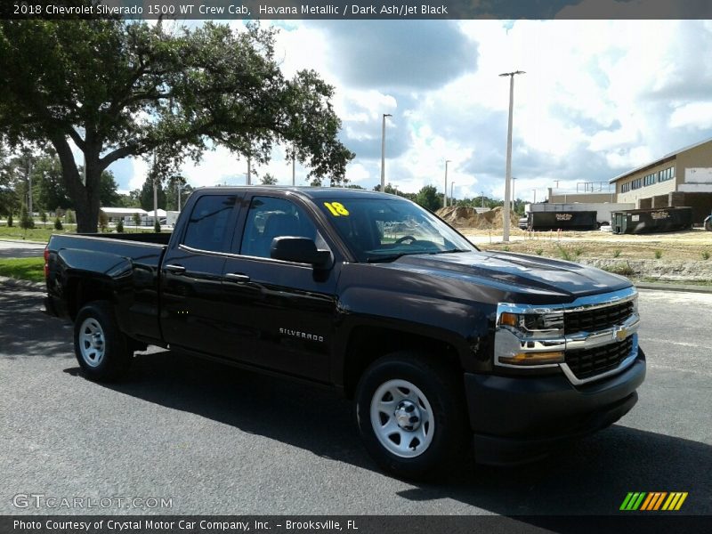Havana Metallic / Dark Ash/Jet Black 2018 Chevrolet Silverado 1500 WT Crew Cab