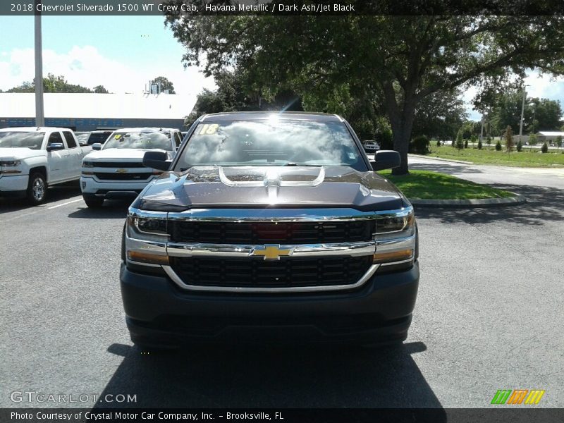 Havana Metallic / Dark Ash/Jet Black 2018 Chevrolet Silverado 1500 WT Crew Cab