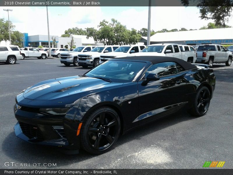 Black / Jet Black 2018 Chevrolet Camaro SS Convertible