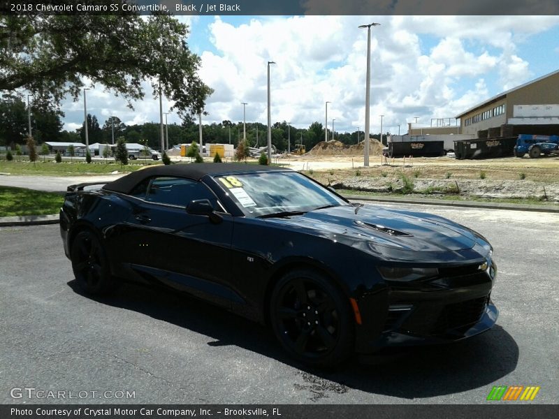 Black / Jet Black 2018 Chevrolet Camaro SS Convertible