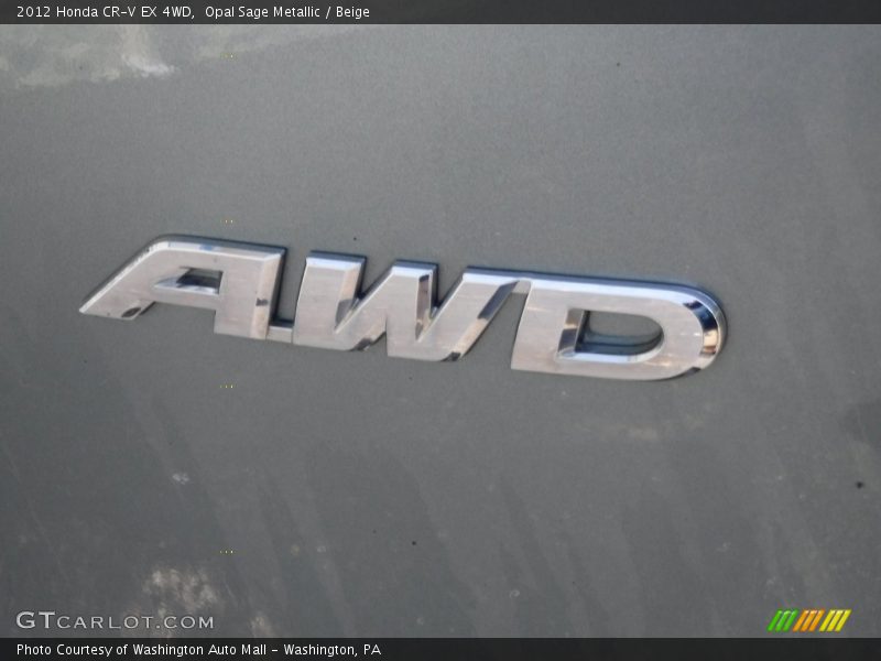 Opal Sage Metallic / Beige 2012 Honda CR-V EX 4WD