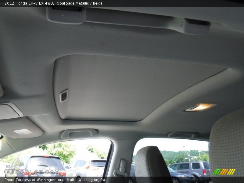 Opal Sage Metallic / Beige 2012 Honda CR-V EX 4WD