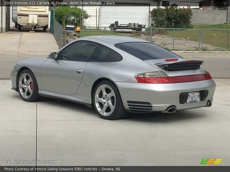 Arctic Silver Metallic / Black 2003 Porsche 911 Carrera 4S Coupe