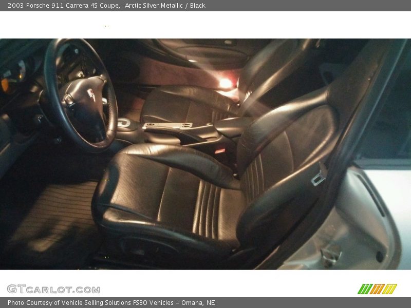 Arctic Silver Metallic / Black 2003 Porsche 911 Carrera 4S Coupe