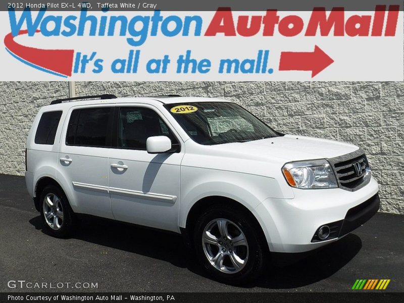 Taffeta White / Gray 2012 Honda Pilot EX-L 4WD
