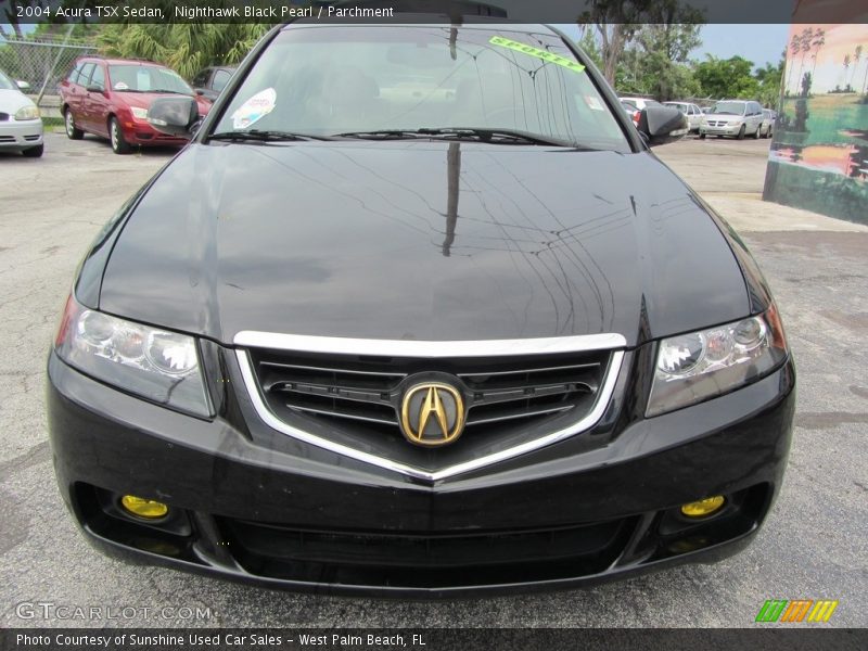 Nighthawk Black Pearl / Parchment 2004 Acura TSX Sedan