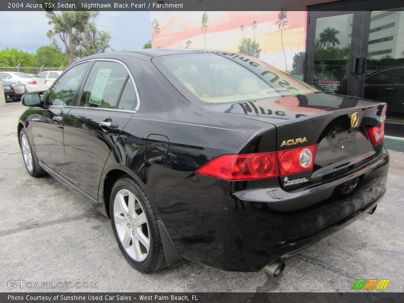 Nighthawk Black Pearl / Parchment 2004 Acura TSX Sedan