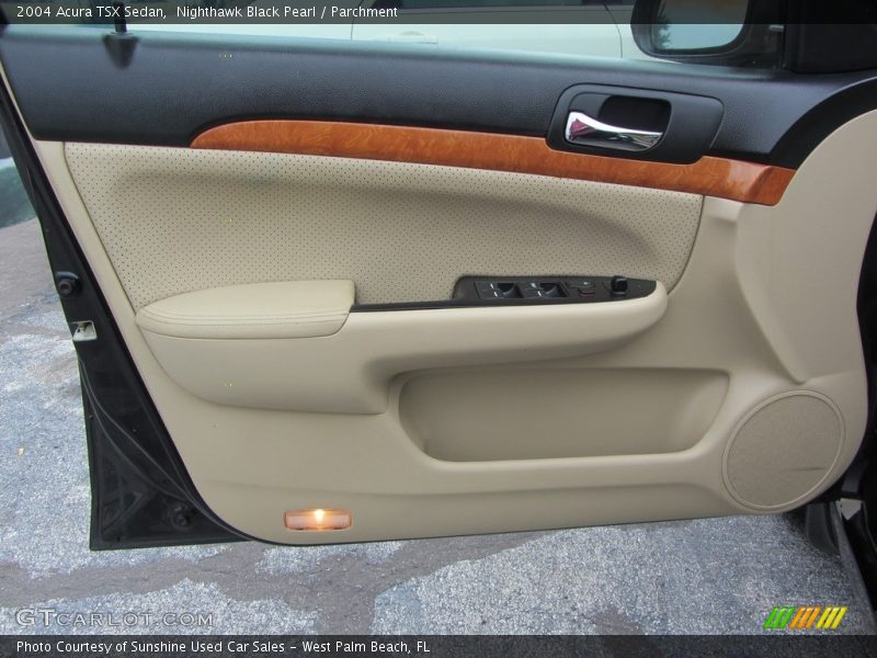 Nighthawk Black Pearl / Parchment 2004 Acura TSX Sedan