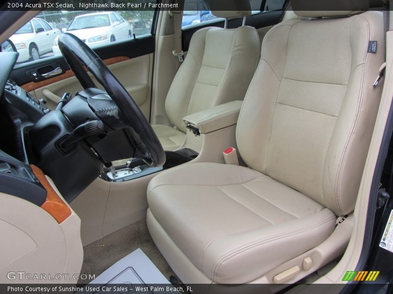 Nighthawk Black Pearl / Parchment 2004 Acura TSX Sedan