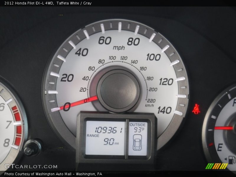 Taffeta White / Gray 2012 Honda Pilot EX-L 4WD