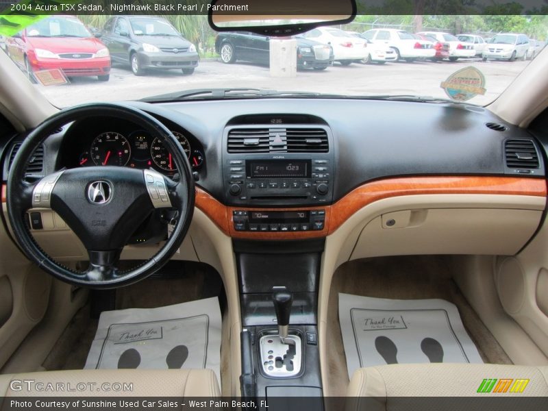 Nighthawk Black Pearl / Parchment 2004 Acura TSX Sedan