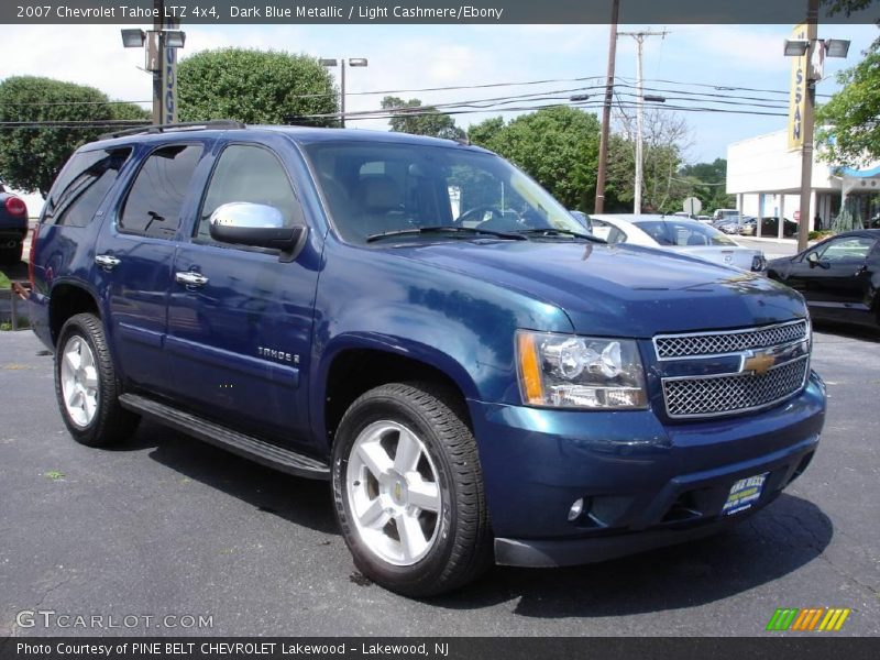 Dark Blue Metallic / Light Cashmere/Ebony 2007 Chevrolet Tahoe LTZ 4x4