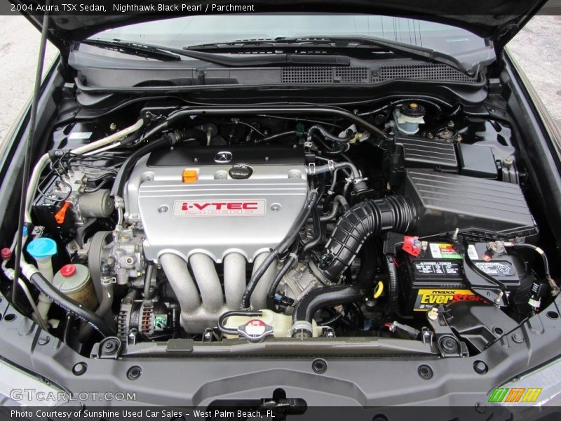 Nighthawk Black Pearl / Parchment 2004 Acura TSX Sedan