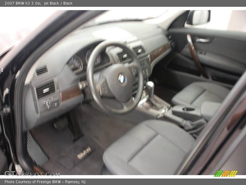 Jet Black / Black 2007 BMW X3 3.0si