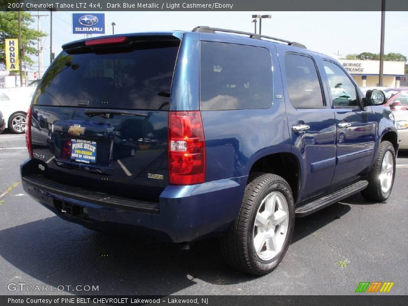 Dark Blue Metallic / Light Cashmere/Ebony 2007 Chevrolet Tahoe LTZ 4x4