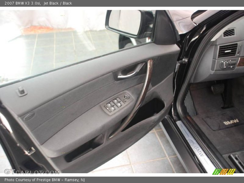 Jet Black / Black 2007 BMW X3 3.0si