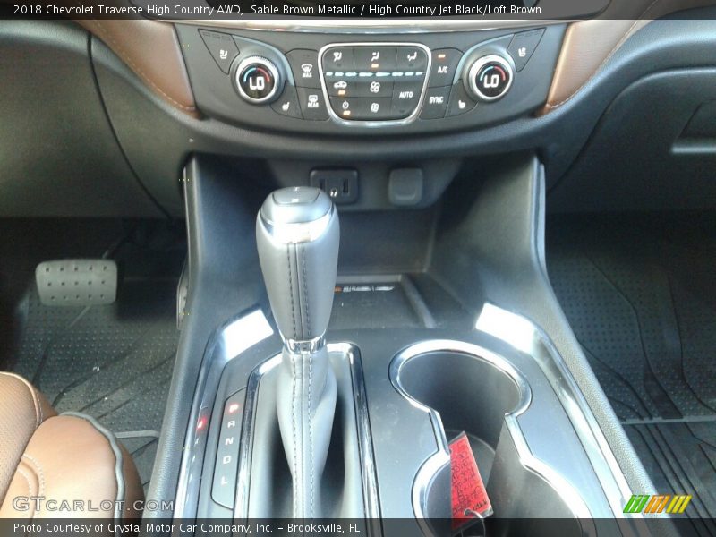 Sable Brown Metallic / High Country Jet Black/Loft Brown 2018 Chevrolet Traverse High Country AWD