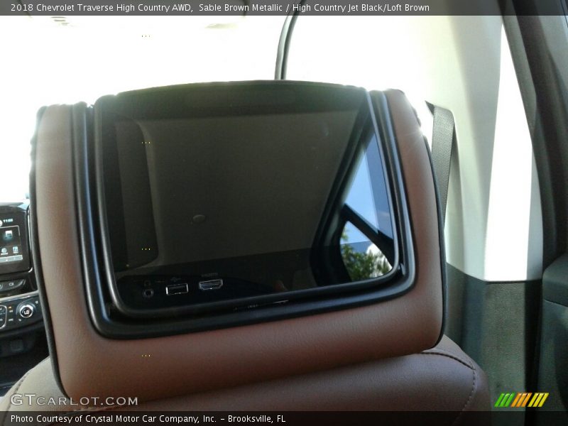 Sable Brown Metallic / High Country Jet Black/Loft Brown 2018 Chevrolet Traverse High Country AWD
