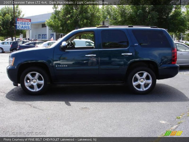 Dark Blue Metallic / Light Cashmere/Ebony 2007 Chevrolet Tahoe LTZ 4x4