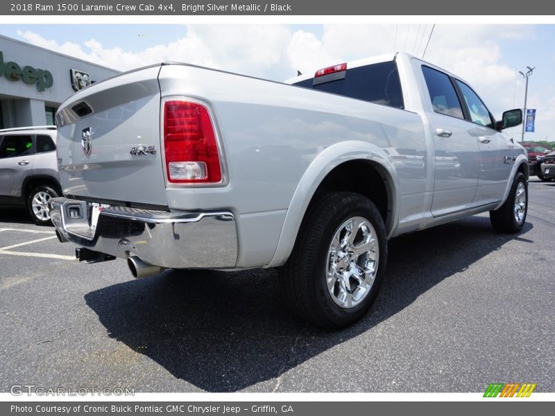 Bright Silver Metallic / Black 2018 Ram 1500 Laramie Crew Cab 4x4