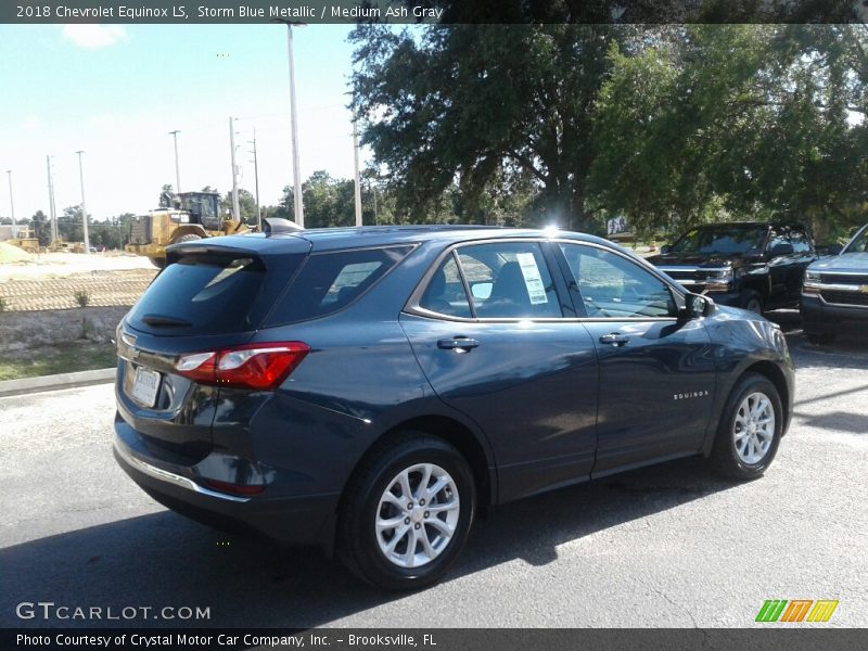 Storm Blue Metallic / Medium Ash Gray 2018 Chevrolet Equinox LS