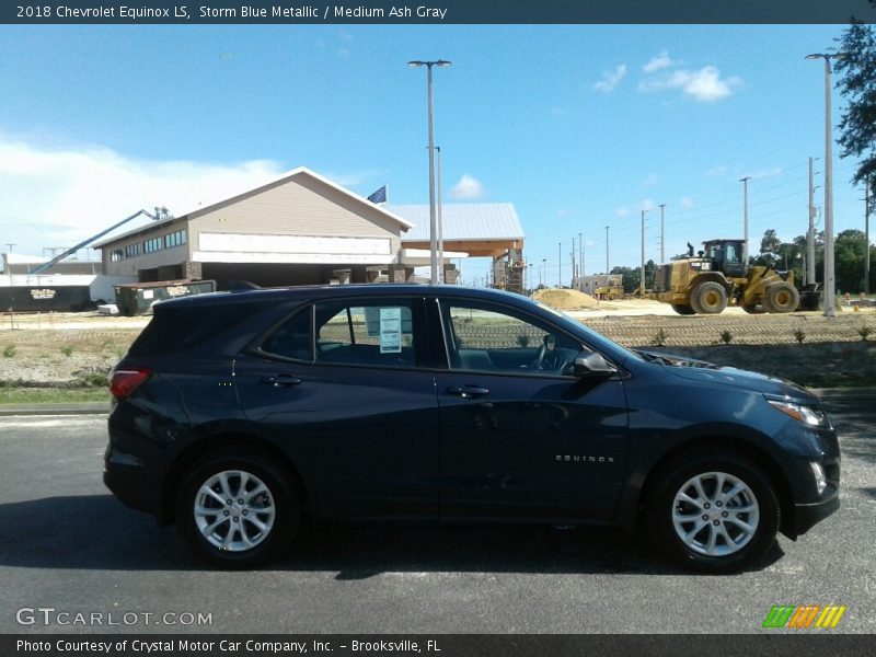 Storm Blue Metallic / Medium Ash Gray 2018 Chevrolet Equinox LS