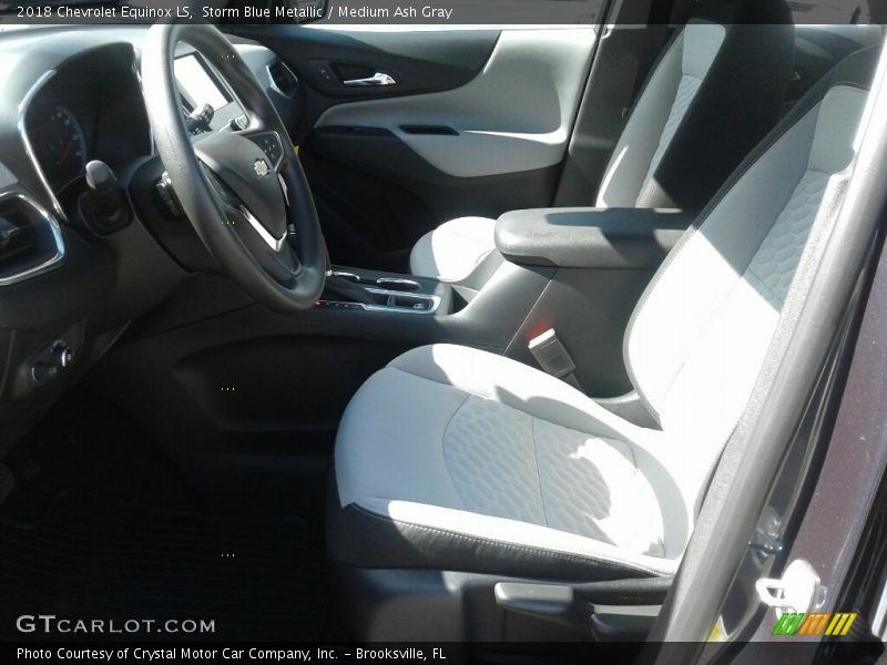 Storm Blue Metallic / Medium Ash Gray 2018 Chevrolet Equinox LS