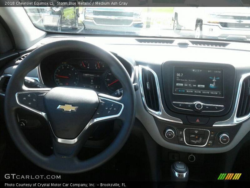 Storm Blue Metallic / Medium Ash Gray 2018 Chevrolet Equinox LS