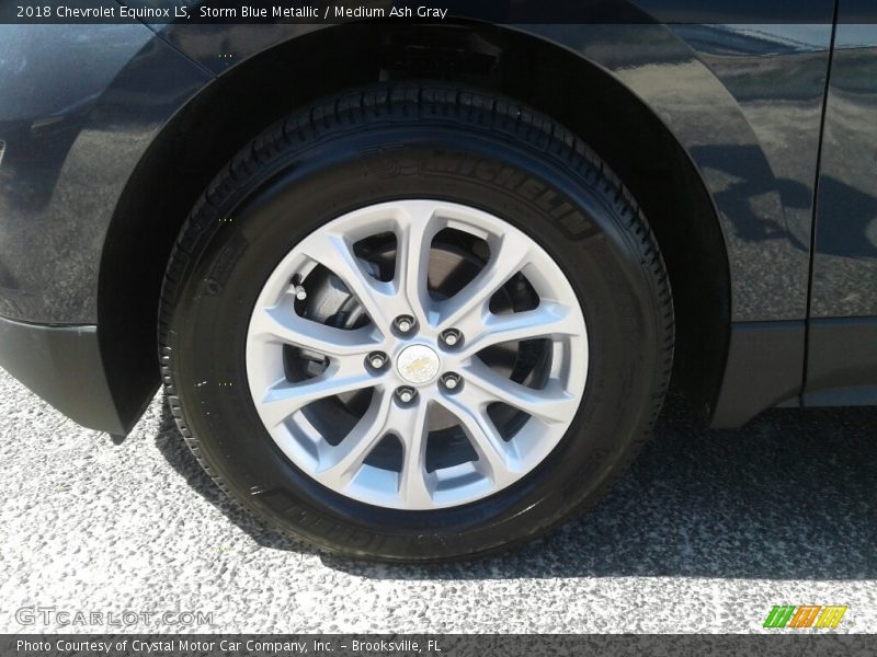 Storm Blue Metallic / Medium Ash Gray 2018 Chevrolet Equinox LS