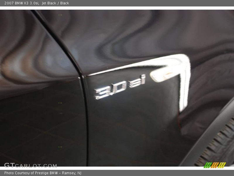 Jet Black / Black 2007 BMW X3 3.0si
