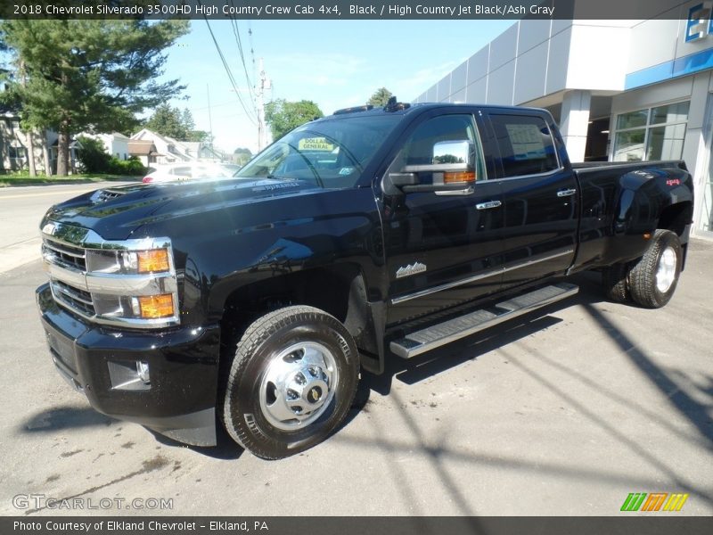 Black / High Country Jet Black/Ash Gray 2018 Chevrolet Silverado 3500HD High Country Crew Cab 4x4