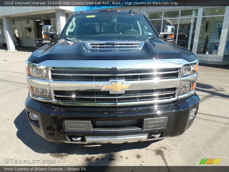 Black / High Country Jet Black/Ash Gray 2018 Chevrolet Silverado 3500HD High Country Crew Cab 4x4