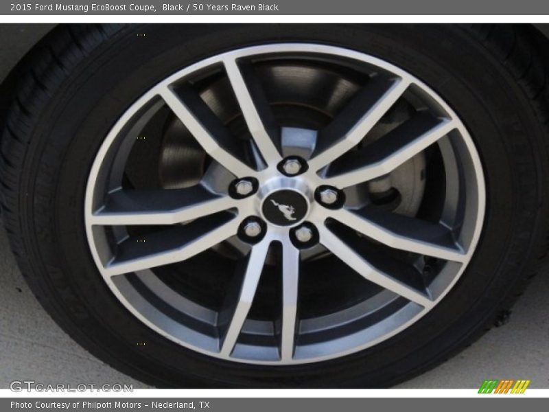 Black / 50 Years Raven Black 2015 Ford Mustang EcoBoost Coupe