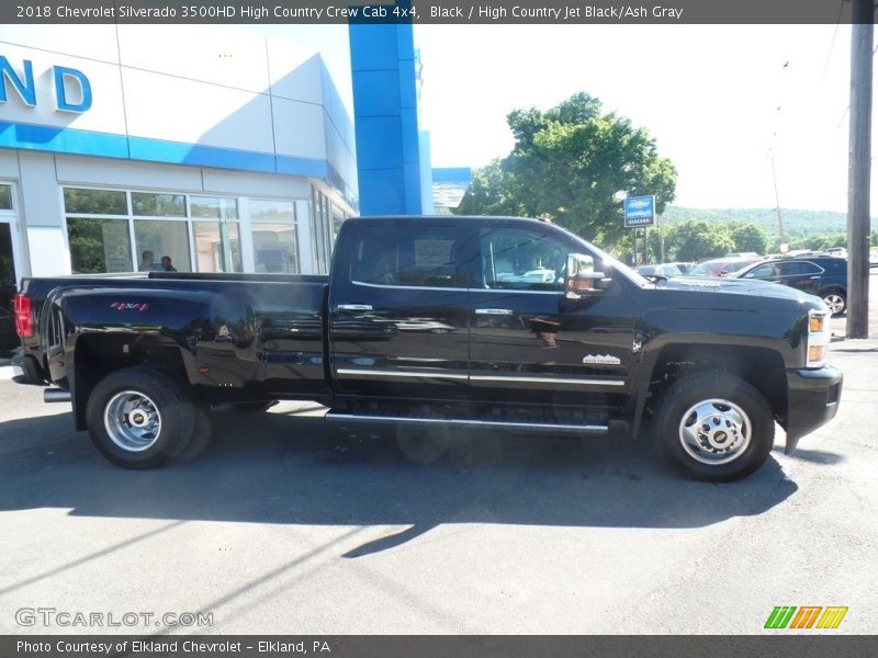 Black / High Country Jet Black/Ash Gray 2018 Chevrolet Silverado 3500HD High Country Crew Cab 4x4
