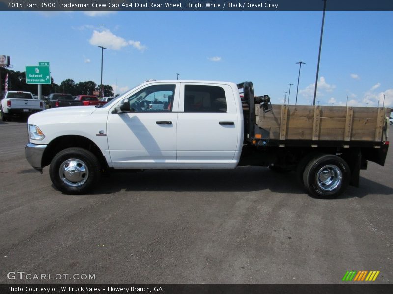 Bright White / Black/Diesel Gray 2015 Ram 3500 Tradesman Crew Cab 4x4 Dual Rear Wheel