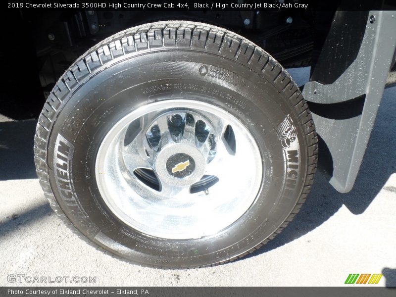 Black / High Country Jet Black/Ash Gray 2018 Chevrolet Silverado 3500HD High Country Crew Cab 4x4