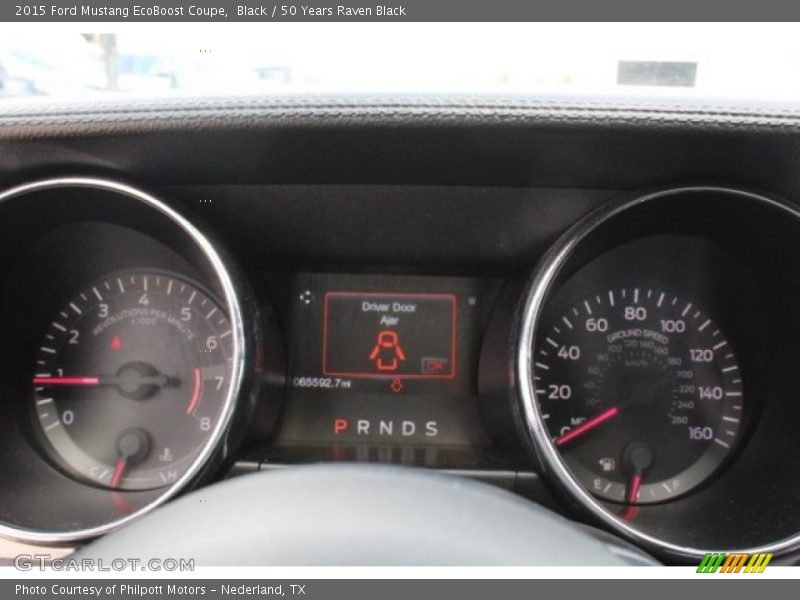Black / 50 Years Raven Black 2015 Ford Mustang EcoBoost Coupe