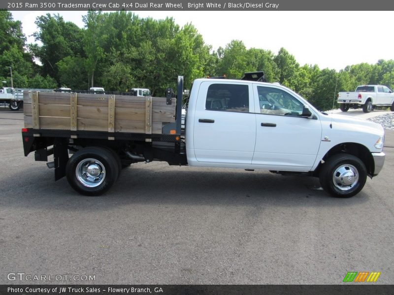 Bright White / Black/Diesel Gray 2015 Ram 3500 Tradesman Crew Cab 4x4 Dual Rear Wheel