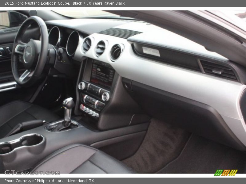 Black / 50 Years Raven Black 2015 Ford Mustang EcoBoost Coupe