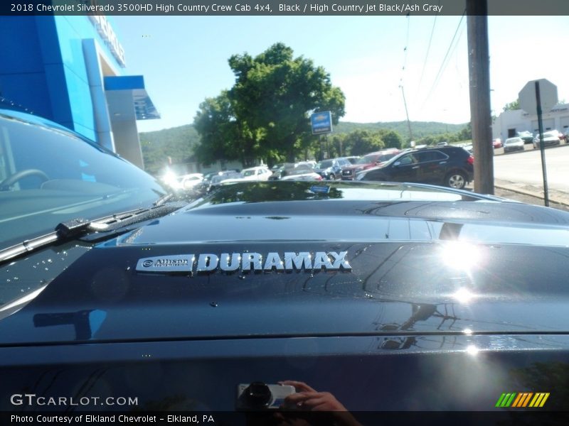 Black / High Country Jet Black/Ash Gray 2018 Chevrolet Silverado 3500HD High Country Crew Cab 4x4