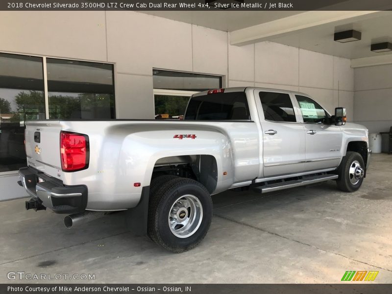 Silver Ice Metallic / Jet Black 2018 Chevrolet Silverado 3500HD LTZ Crew Cab Dual Rear Wheel 4x4
